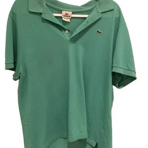 Lacoste Teal Polo Shirt Size 8 Mens